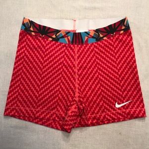 Nike Chevron Dri Fit Pink Shorts